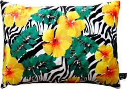 Cuscino decorativo di lusso Casa Padrino Florida Flowers Multicolor 35 x 55 cm - Tessuto in velluto finissimo - Cuscino decorativo per soggiorno