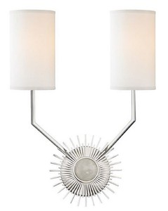 Casa Padrino lámpara de pared de diseño plata / blanco 33,6 x 14,6 x H. 46,3 cm - Calidad de Lujo