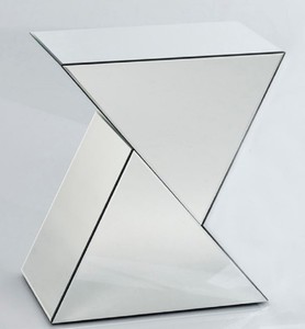 Casa Padrino table d'appoint design en verre miroir 52 x 38 x H. 60 cm - Meubles de Salon de Luxe