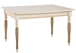 Casa Padrino Conjunto de Comedor Barroco de Lujo Crema / Oro / Naranja - Mesa de Comedor Extensible con 4 Sillas de Comedor - Muebles de Comedor en Estilo Barroco