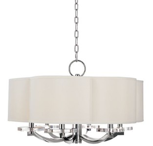 Casa Padrino lustre de luxe en forme de feuille de trèfle argent / crème Ø 66 x H. 39,4 cm - Qualité de Luxe