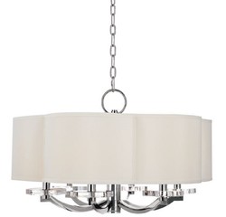 Casa Padrino lustre de luxe en forme de feuille de trèfle argent / crème Ø 66 x H. 39,4 cm - Qualité de Luxe