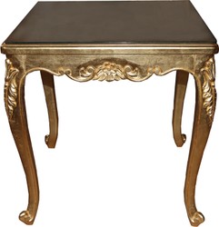 Casa Padrino Baroque Luxury Dining Table Gold 80 cm x 80 cm Dining Table - Made in Italy Casa Padrino Baroque Luxury Dining Table Gold 80 cm x 80 cm Dining Table - Made in Italy