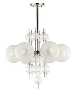 Casa Padrino Lustre de Luxe Argent Ø 69,2 x H. 63,5 cm - Qualité de Luxe