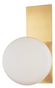 Casa Padrino lámpara de pared LED de lujo latón antiguo / blanco 19,1 x 16,5 x H. 32,4 cm - Lámpara de Hotel y Restaurante