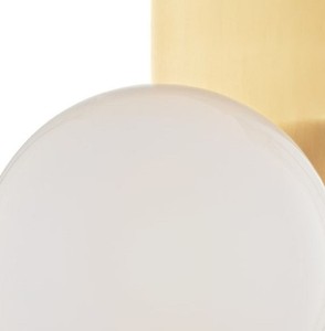 Casa Padrino Luxus LED Wandleuchte Antik Messingfarben / Weiß 19,1 x 16,5 x H. 32,4 cm - Hotel & Restaurant Lampe