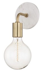 Casa Padrino lámpara de pared de lujo latón antiguo / blanco 12,7 x 16,5 x H. 33 cm - Lámpara de Pared para Hoteles y Restaurantes