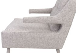 Casa Padrino sillón de lujo gris / oro 76 x 88 x H. 89 cm - Sillón para Sala de Estar Estilo Neoclásico - Muebles de Sala de Estar de Diseño
