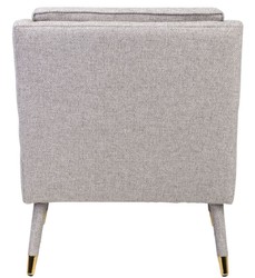 Casa Padrino sillón de lujo gris / oro 76 x 88 x H. 89 cm - Sillón para Sala de Estar Estilo Neoclásico - Muebles de Sala de Estar de Diseño