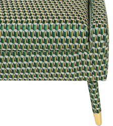 Casa Padrino poltrona di lusso verde / oro 76 x 88 x H. 89 cm - Poltrona da Soggiorno Stile Neoclassico - Mobili di Design per il Soggiorno