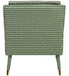 Casa Padrino poltrona di lusso verde / oro 76 x 88 x H. 89 cm - Poltrona da Soggiorno Stile Neoclassico - Mobili di Design per il Soggiorno