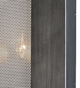 Casa Padrino Luxus Wandleuchte Graphit / Silber 17,8 x 10,2 x H. 30,5 cm - Hotel & Restaurant Lampe