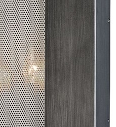 Casa Padrino applique murale de luxe graphite / argent 17,8 x 10,2 x H. 30,5 cm - Hotel & Restaurant Lamp