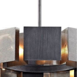 Casa Padrino lustre de luxe graphite / argent Ø 69,9 x H. 18,4 cm - Collection de Luxe