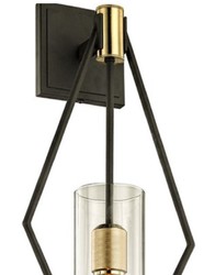 Casa Padrino applique murale de luxe bronze / laiton 24,1 x 14,6 x H. 64,8 cm - Applique Murale de Salon Design