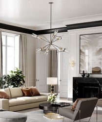 Casa Padrino lustre de luxe bronze / laiton Ø 91,4 x H. 55,3 cm - Lustre de Salon Design -Qualité de Luxe