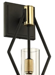 Casa Padrino applique murale de luxe bronze / laiton 17,8 x 11,4 x H. 40,6 cm - Applique Murale de Salon Design