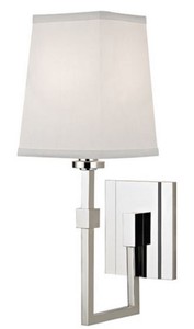 Casa Padrino lámpara de pared de lujo plata / blanco 13,3 x 19,1 x H. 38,7 cm - Lámpara de Pared con Pantalla