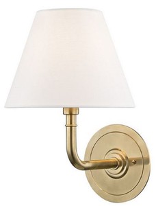 Casa Padrino lámpara de pared de lujo latón antiguo / blanco 20,3 x 24,1 x H. 28,6 cm - Lámpara de Pared para Hoteles y Restaurantes