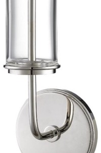 Casa Padrino Luxus LED Wandleuchte Silber / Weiß 12,7 x 9,5 x H. 36,2 cm - Luxus Qualität