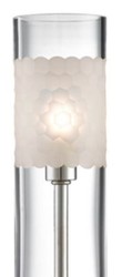 Casa Padrino lámpara de pared LED de lujo plata / blanco 12,7 x 9,5 x H. 36,2 cm - Calidad de Lujo