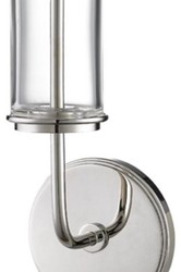 Casa Padrino lámpara de pared LED de lujo plata / blanco 12,7 x 9,5 x H. 36,2 cm - Calidad de Lujo