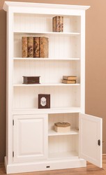 Casa Padrino cabinet des livres / armoire étagère style campagnard blanc 110 x 39 x H. 210 cm - Armoire de Salon avec 2 Portes Casa Padrino cabinet des livres / armoire étagère style campagnard blanc 110 x 39 x H. 210 cm - Armoire de Salon avec 2 Portes