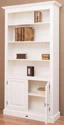Casa Padrino cabinet des livres / armoire étagère style campagnard blanc 110 x 39 x H. 210 cm - Armoire de Salon avec 2 Portes Casa Padrino cabinet des livres / armoire étagère style campagnard blanc 110 x 39 x H. 210 cm - Armoire de Salon avec 2 Portes