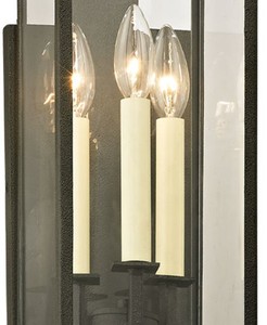 Casa Padrino Luxus Wandleuchte Schwarz 15,2 x 18,4 x H. 54,6 cm - Innen / Außen Wandlampe