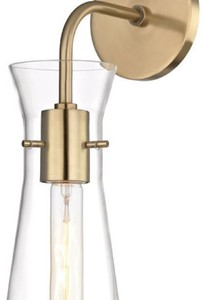 Casa Padrino Luxus Wandleuchte Antik Messingfarben 14 x 19,1 x H. 47 cm - Hotel & Restaurant Lampe