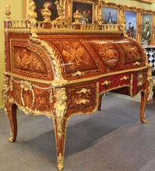 casa padrino luxus barock mahagoni schreibtisch mit schubladen büro hotel ladeneinrichtung möbel