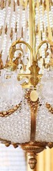 Casa Padrino lustre baroque de luxe laiton / or Ø 110 x H. 140 cm - Somptueux Lustre de Style Baroque