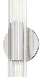Casa Padrino lámpara de pared de lujo plata 12,1 x 8,9 x H. 43,8 cm - Lámpara de Pared para Sala de Estar