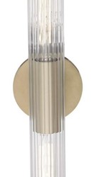 Casa Padrino lámpara de pared de lujo latón antiguo 12,1 x 8,9 x H. 62,9 cm - Lámpara de Pared para Sala de Estar