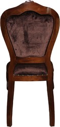 Casa Padrino Ensemble de Chaises de Salle à Manger Baroque de Luxe Marron / Marron 45 x 46 x H. 99 cm - 4 Chaises de Salle à Manger Faites Main - Meubles de Salle à Manger Baroque Casa Padrino Ensemble de Chaises de Salle à Manger Baroque de Luxe Marron / Marron 45 x 46 x H. 99 cm - 4 Chaises de Salle à Manger Faites Main - Meubles de Salle à Manger Baroque