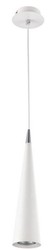Casa Padrino lampada a sospensione di lusso bianco / argento Ø 10 x H. 158 cm - Lampada a Sospensione Rotonda in Metallo