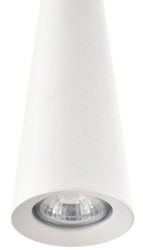 Casa Padrino lampada a sospensione di lusso bianco / argento Ø 10 x H. 158 cm - Lampada a Sospensione Rotonda in Metallo