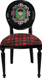 casa padrino luxus barock esszimmer set 4 massivholz samt esszimmerstühle küchenstühle schottland mann und frau esszimmer hotel restaurant möbel küchenmöbel 