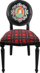 casa padrino luxus barock esszimmer set 4 massivholz samt esszimmerstühle küchenstühle schottland mann und frau esszimmer hotel restaurant möbel küchenmöbel 