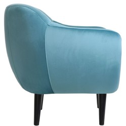 Casa Padrino Fauteuil en Velours de Luxe 97 x 81 x H. 83 cm - Couleurs Variées - Salon Hôtel Office Club Fauteuil - Collection de Luxe