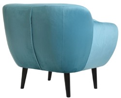 Casa Padrino Fauteuil en Velours de Luxe 97 x 81 x H. 83 cm - Couleurs Variées - Salon Hôtel Office Club Fauteuil - Collection de Luxe