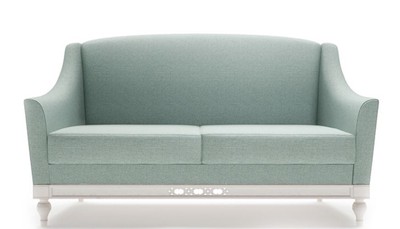 casa padrino luxus jugendstil art deco 2er sofa couch wohnzimmer hotel restaurant club bar büro möbel wohnzimmermöbel
