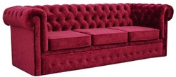 Casa Padrino Canapé Chesterfield de Luxe en Velours 235 x 93 x H. 84 cm - Couleurs Assorties - Meubles Chesterfield
