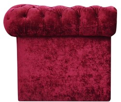 Casa Padrino Canapé Chesterfield de Luxe en Velours 235 x 93 x H. 84 cm - Couleurs Assorties - Meubles Chesterfield
