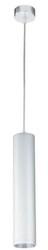 Casa Padrino lampada a sospensione di lusso argento Ø 6 x H. 30 cm - Lampada a Sospensione in Alluminio ad Altezza Regolabile