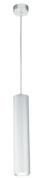 Casa Padrino lampada a sospensione di lusso argento Ø 6 x H. 30 cm - Lampada a Sospensione in Alluminio ad Altezza Regolabile