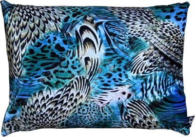 Cuscino Luxury Casa Padrino Colorado Feathers Multicolore 35 x 55 cm - Tessuto in velluto finissimo - Collezione Luxury Cuscino Luxury Casa Padrino Colorado Feathers Multicolore 35 x 55 cm - Tessuto in velluto finissimo - Collezione Luxury