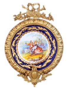 casa padrino barock keramik wanddeko bild im barockstil wohnzimmer hotel restaurant club bar büro deko accessoires 