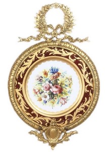 casa padrino barock keramik wanddeko bild im barockstil wohnzimmer hotel restaurant club bar büro deko accessoires 