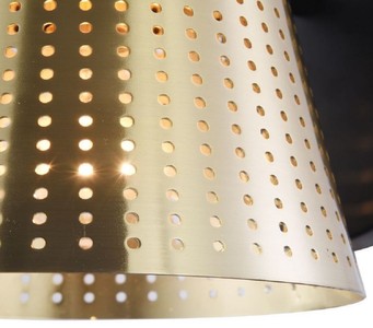 Casa Padrino Wandleuchte Antik Gold / Schwarz 17,5 x 23,5 x H. 16,5 cm - Moderne Wandlampe mit Lampenschirm aus perforiertem Metall